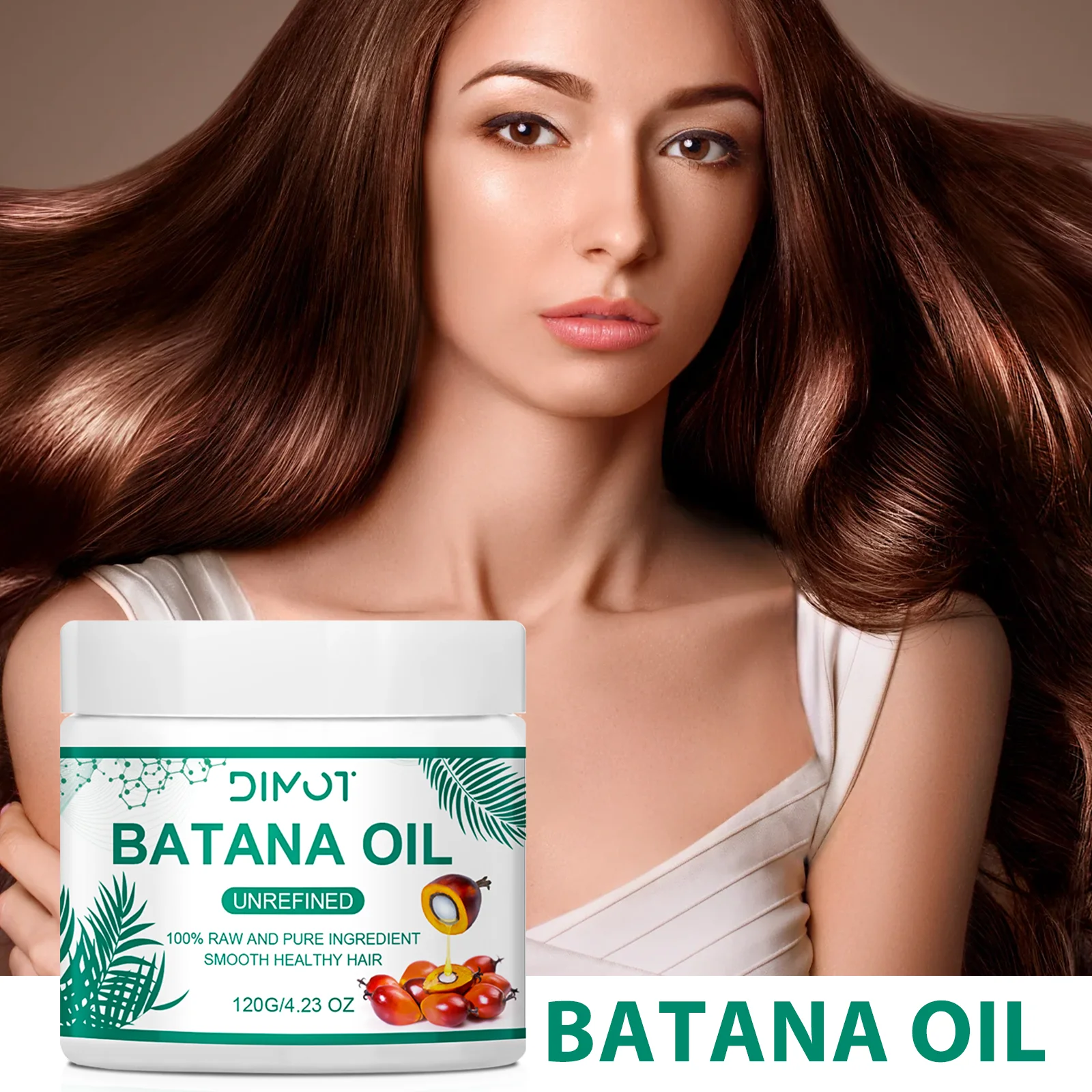 Hair Care Organic - Máscara de cabelo batana óleo de