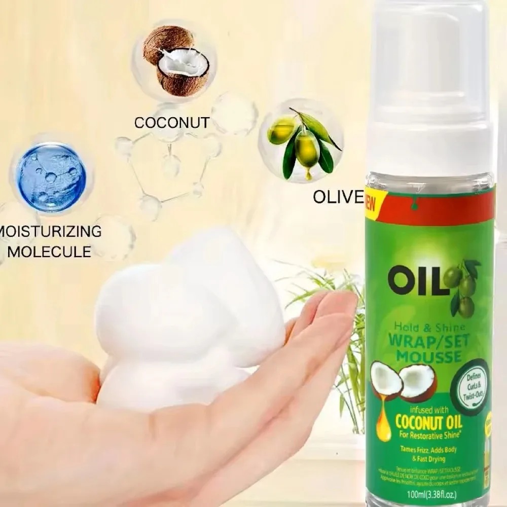 Hair Care China - Mousse para Cabelos Cacheados com Óleo