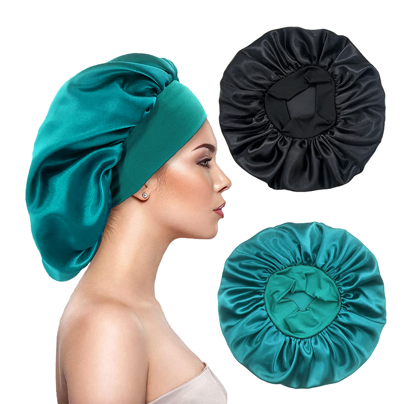 Hair Care China - 2 pçs/lote feminino cetim sólido bonnets