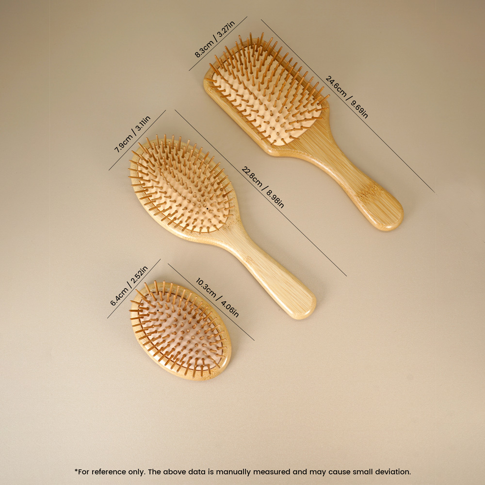 Escova de cabelo de bambu dese - Hair Care Daily Routine avaliação e preço