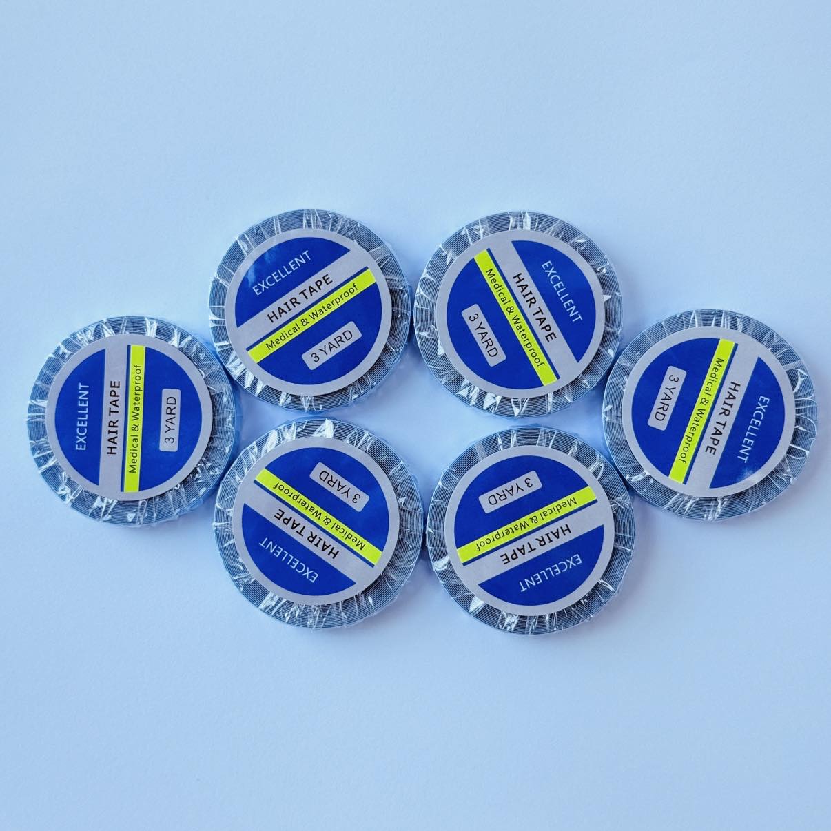 6 rolo super cabelo azul fita  - Hair Extension Tape In avaliação e preço