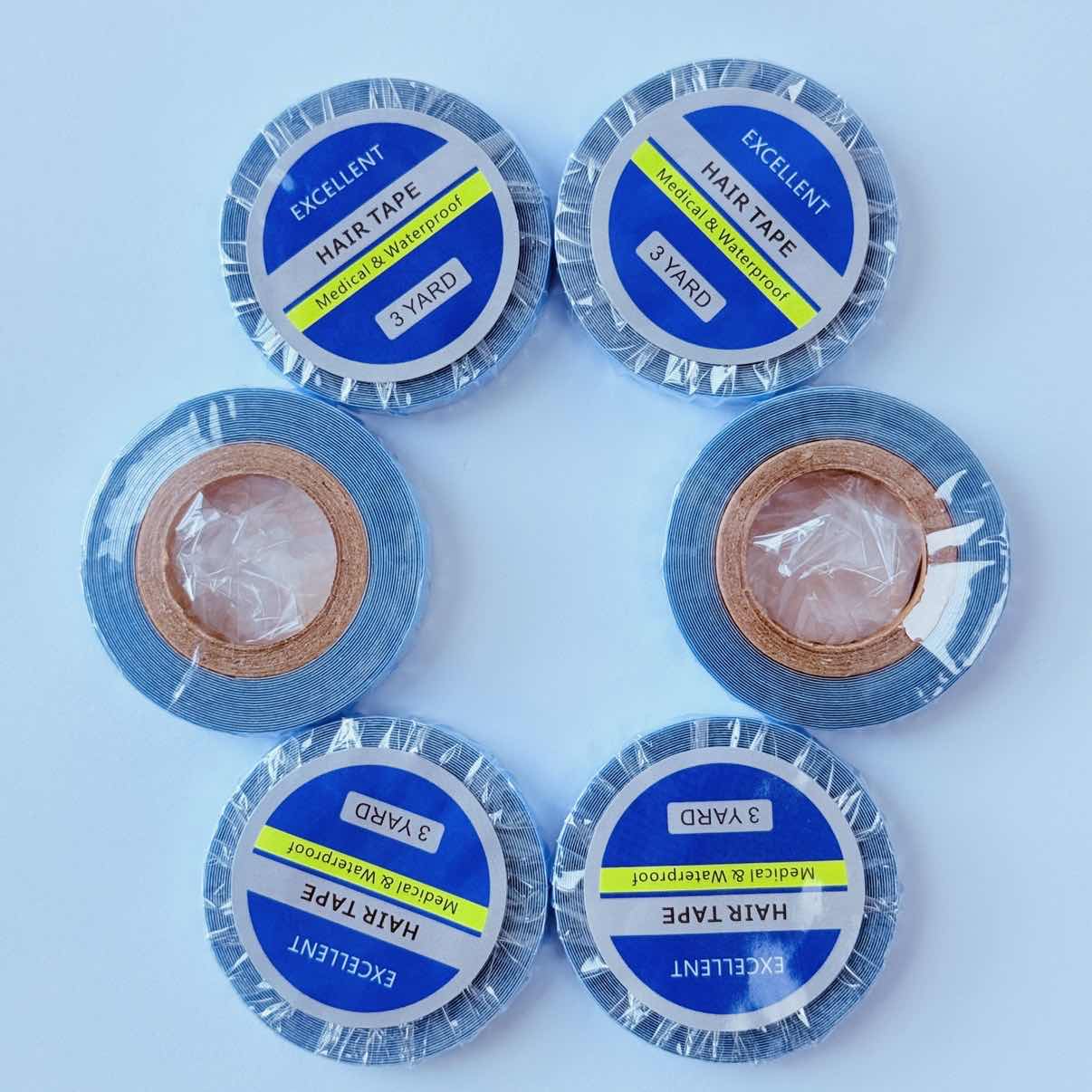 6 rolo super cabelo azul fita  - Hair Extension Tape In avaliação e preço
