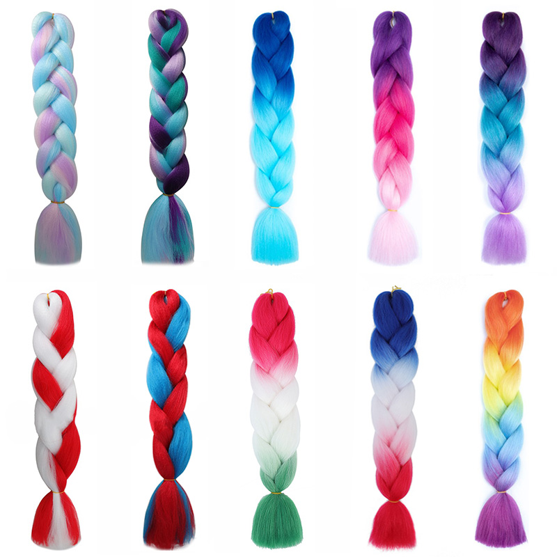 Sintético 24 Polegada tranças  - Braiding Hair Kanekalon avaliação e preço