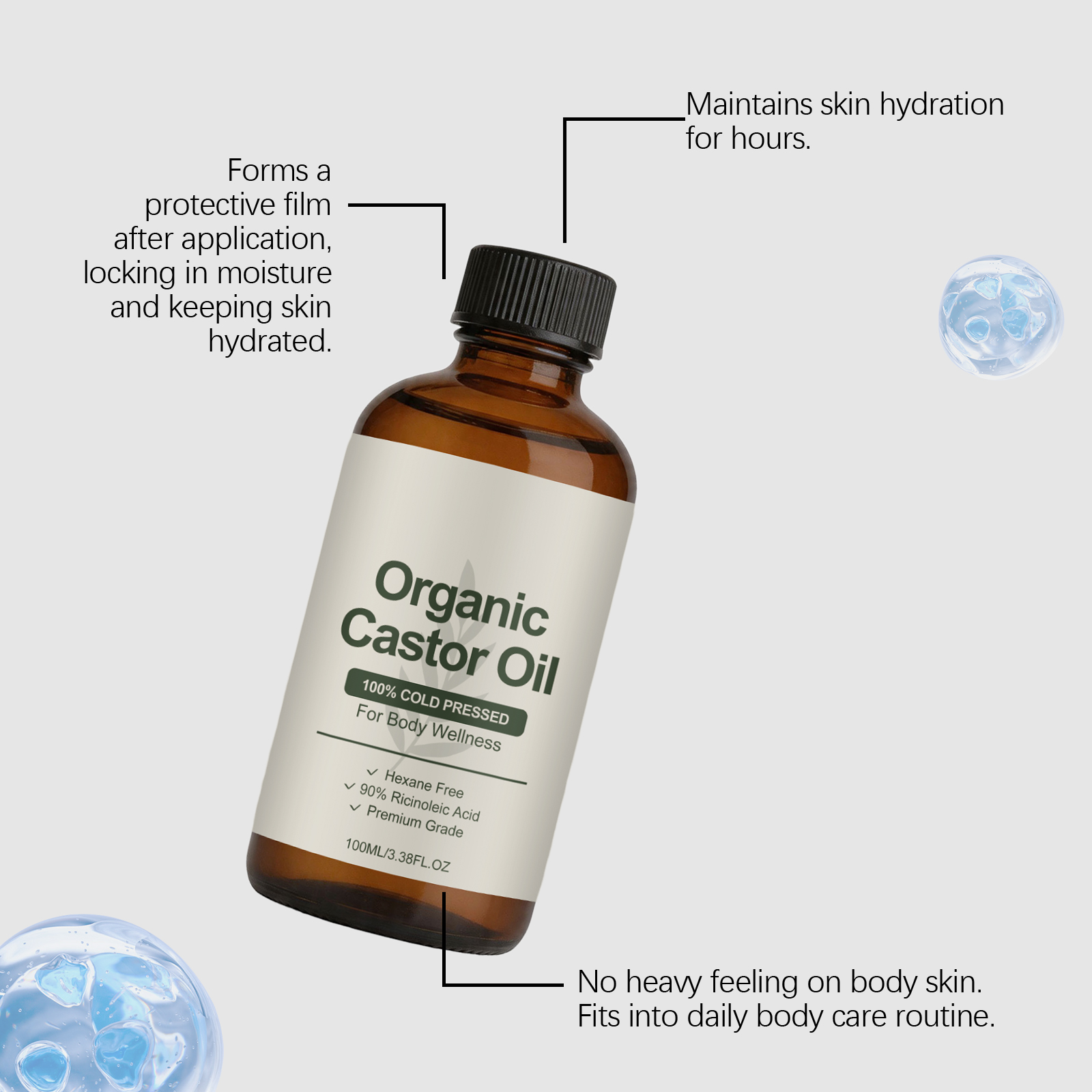 Óleo de Rícino Orgânico Prensa - Castor Oil Cold Press avaliação e preço