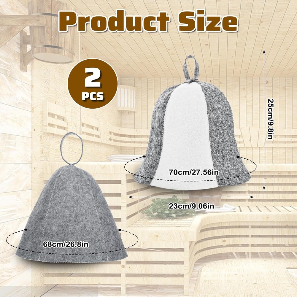 Chapéu de sauna cinza para uso - Hair Care Daily Routine avaliação e preço