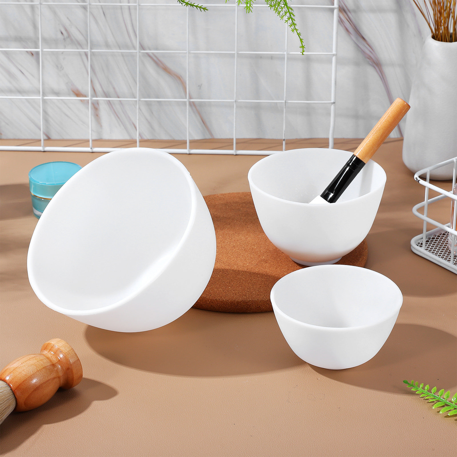 3 Peças de Tigelas de Silicone - Hair Care Tools avaliação e preço