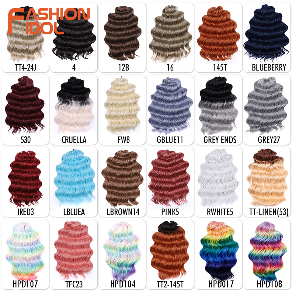 Moda ídolo profundo ondulado t - Braiding Hair Kanekalon avaliação e preço