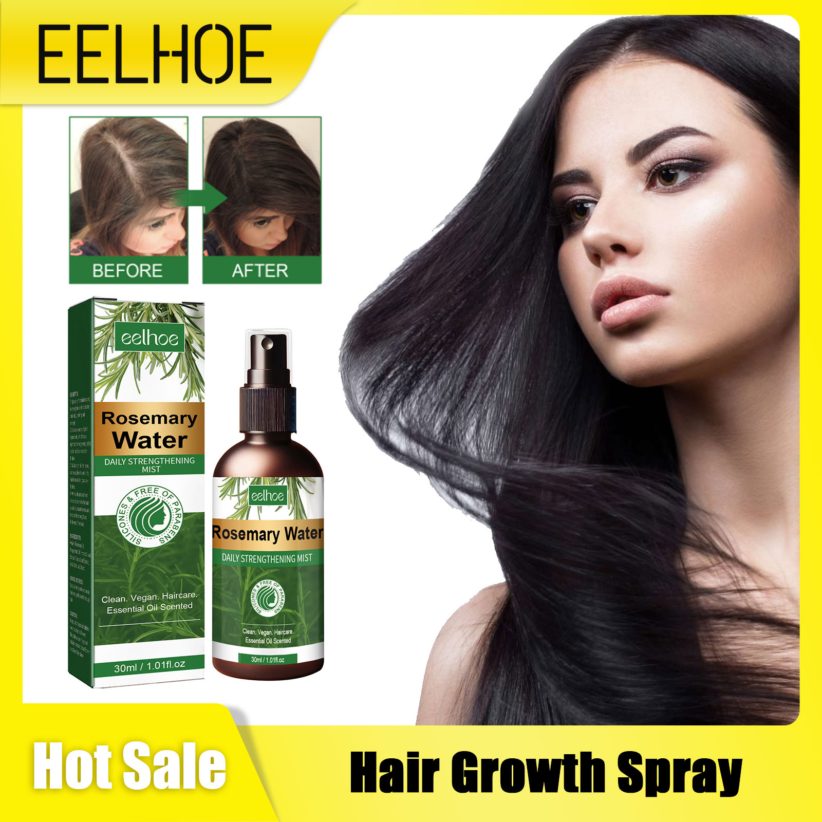 Spray de alecrim para cabelo,  - Hair Care Organic avaliação e preço